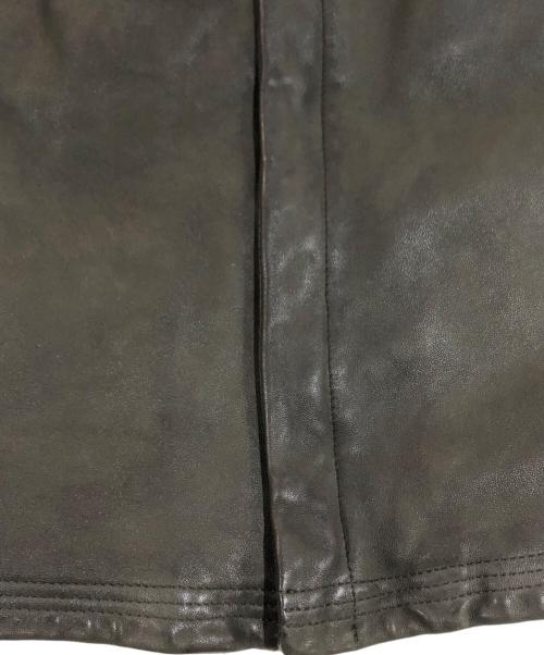 AVIREX（アヴィレックス）AVIREX (アヴィレックス) レザーフーデッドジャケット グリーン サイズ:SIZE XLの古着・服飾アイテム