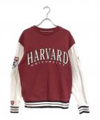 REPLAYリプレイ）の古着「UNIVERSITIES HARVARD スタジアムトレーナー」｜レッド