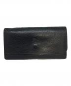 IL BISONTEイル ビゾンテ）の古着「三つ折り長財布」｜ブラック
