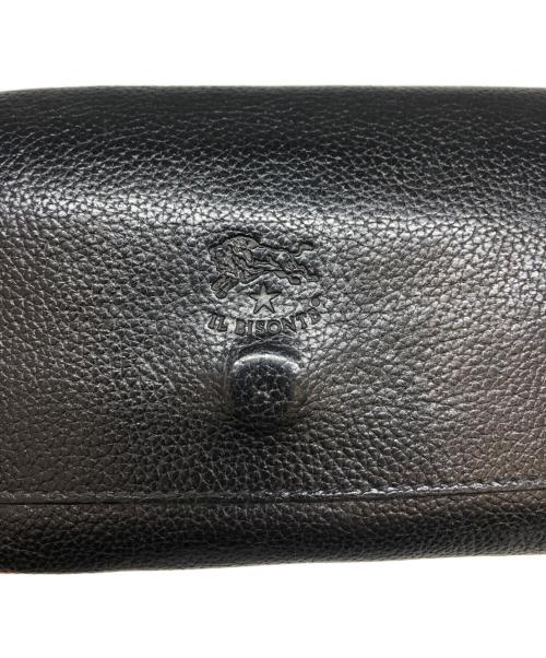 IL BISONTE（イル ビゾンテ）IL BISONTE (イル ビゾンテ) 三つ折り長財布 ブラックの古着・服飾アイテム