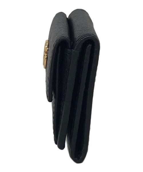 GUCCI（グッチ）GUCCI (グッチ) 3つ折り財布 ブラックの古着・服飾アイテム