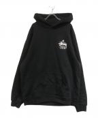 stussy×UNIONステューシー×ユニオン）の古着「コラボプリントパーカー」｜ブラック