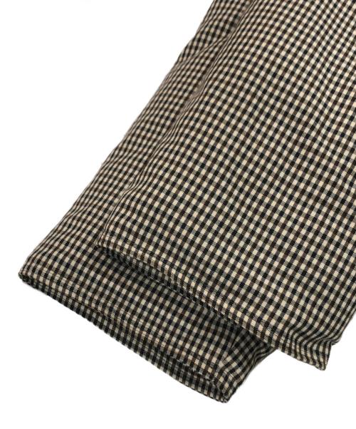 tageechita（タジチタ）tageechita (タジチタ) クラシカルチェックダウンコート ベージュ サイズ:SIZE Sの古着・服飾アイテム