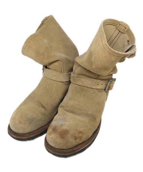 RED WING（レッドウィング）RED WING (レッドウィング) エンジニアブーツ ベージュ サイズ:SIZE 7 1/2の古着・服飾アイテム