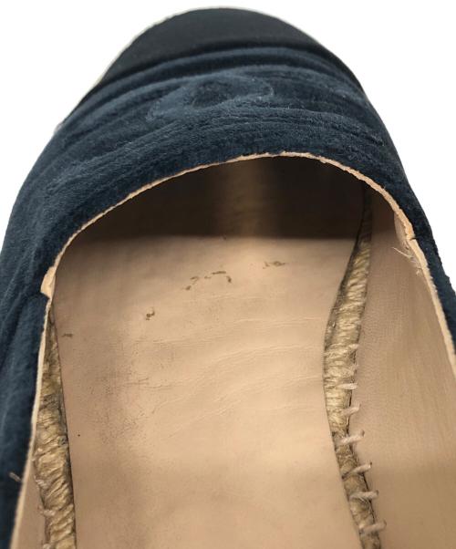 CHANEL（シャネル）CHANEL (シャネル) エスパドリーユスリッポン ネイビー サイズ:SIZE 40の古着・服飾アイテム