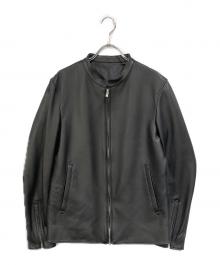 SHIPS JET BLUE（シップスジェットブルー）の古着「レザージャケット」｜ブラック