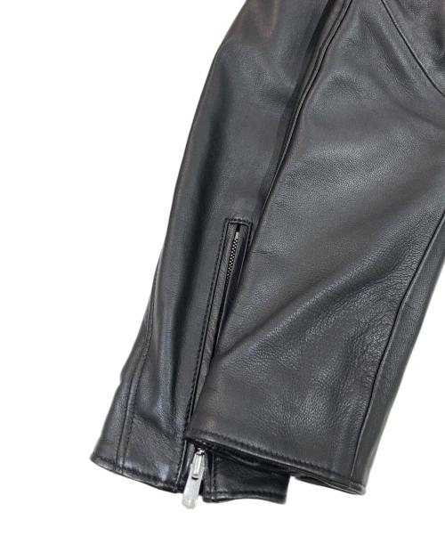 SHIPS JET BLUE（シップスジェットブルー）SHIPS JET BLUE (シップスジェットブルー) レザージャケット ブラック サイズ:SIZE Mの古着・服飾アイテム