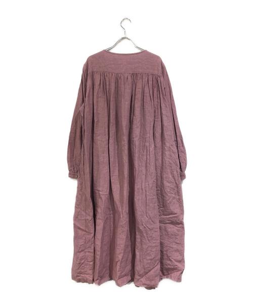 nest Robe（ネストローブ）nest Robe (ネストローブ) ファナージュ切替えギャザーワンピース ピンク サイズ:SIZE Freeの古着・服飾アイテム