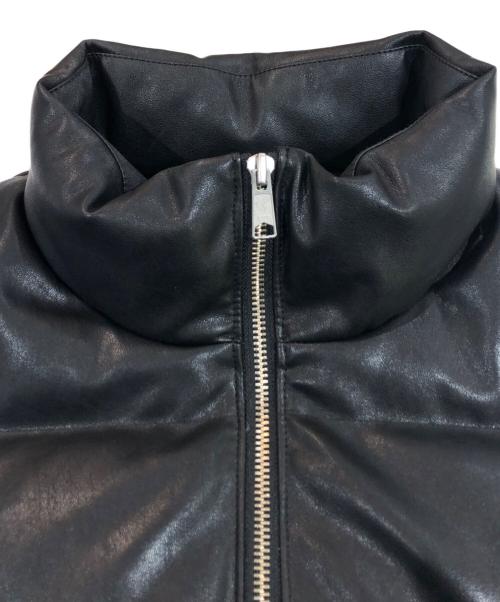 MONKEY TIME（モンキータイム）MONKEY TIME (モンキータイム) エコレザーダウンジャケット ブラック サイズ:SIZE Lの古着・服飾アイテム