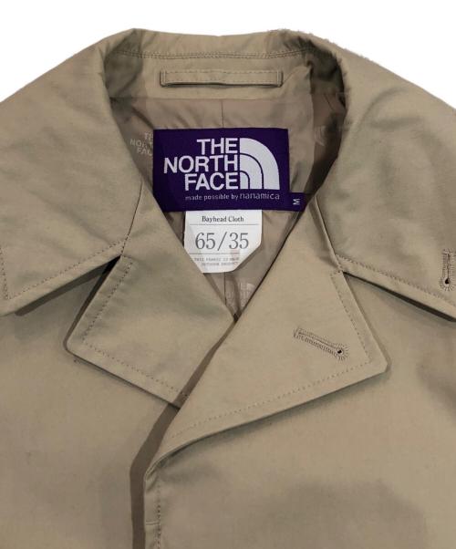 THE NORTHFACE PURPLELABEL（ザ・ノースフェイス パープルレーベル）THE NORTHFACE PURPLELABEL (ザ・ノースフェイス パープルレーベル) BEAMS (ビームス) 65/35クロス ステンカラーコート ベージュ サイズ:SIZE Mの古着・服飾アイテム
