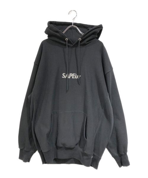 SAPEur（サプール）SAPEur (サプール) プリントパーカー ブラック サイズ:SIZE XLの古着・服飾アイテム