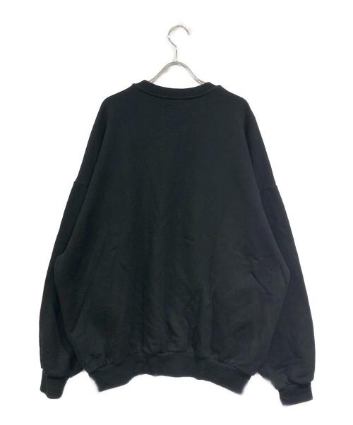 MINEDENIM（マインデニム）MINEDENIM (マインデニム) クルーネックスウェット ブラック サイズ:SIZE Lの古着・服飾アイテム