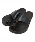 JUTTA NEUMANNユッタニューマン）の古着「ALICE レザーサンダル」｜ブラウン