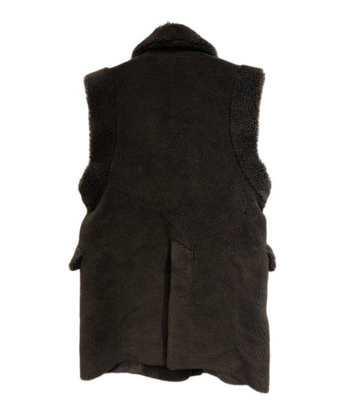 Venit（ヴェニット）venit (ヴェニット) wool polyester boa gilet ブラウン サイズ:SIZE 38の古着・服飾アイテム
