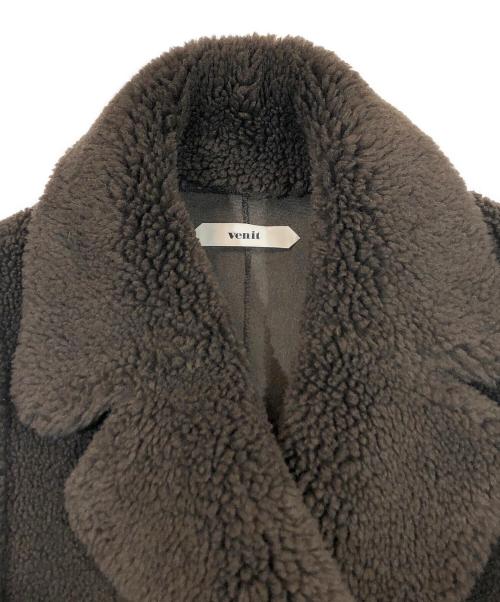 Venit（ヴェニット）venit (ヴェニット) wool polyester boa gilet ブラウン サイズ:SIZE 38の古着・服飾アイテム