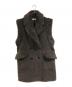 venit（ヴェニット）の古着「wool polyester boa gilet」｜ブラウン