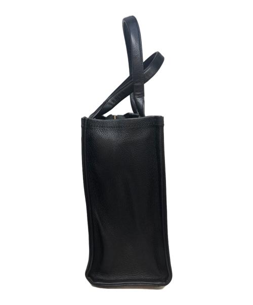MARC JACOBS（マークジェイコブス）MARC JACOBS (マークジェイコブズ) THE LEATHER LARGE TOTE BAG ブラックの古着・服飾アイテム