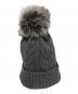 MONCLER (モンクレール) ロゴパッチニット帽 グレー：14000円