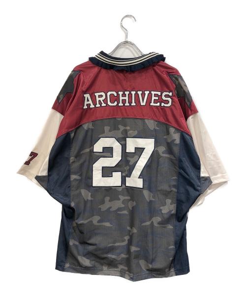 Jaded London（ジェイデッドロンドン）jaded london (ジェイデッドロンドン) TOUCHDOWN COLLAR FOOTBALL SHIRT ホワイト サイズ:SIZE Mの古着・服飾アイテム