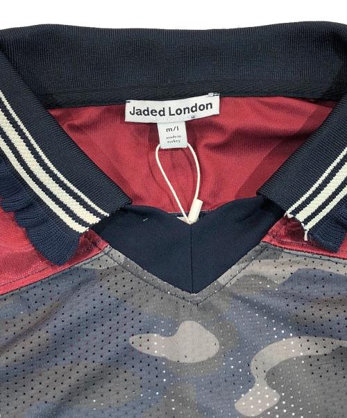 Jaded London（ジェイデッドロンドン）jaded london (ジェイデッドロンドン) TOUCHDOWN COLLAR FOOTBALL SHIRT ホワイト サイズ:SIZE Mの古着・服飾アイテム