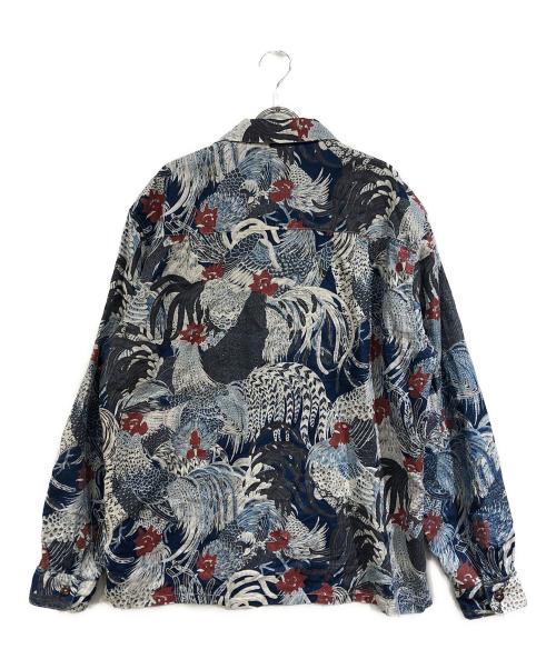 FLAT HEAD（フラット ヘッド）FLAT HEAD (フラット ヘッド) リネンオープンシャツ ネイビー サイズ:SIZE 40の古着・服飾アイテム
