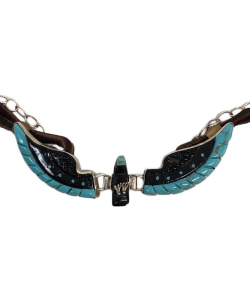 Navajo（ナバホ）Navajo (ナバホ) ナバホ族ネックレス ブラック×ブルーの古着・服飾アイテム