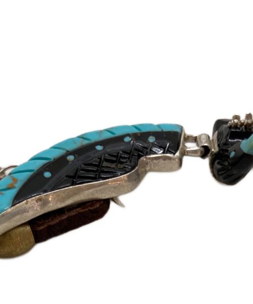Navajo（ナバホ）Navajo (ナバホ) ナバホ族ネックレス ブラック×ブルーの古着・服飾アイテム