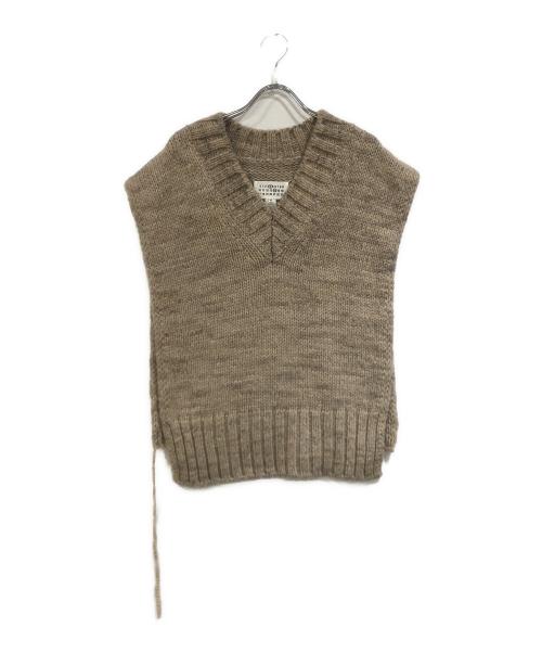 Maison Margiela（メゾンマルジェラ）Maison Margiela (メゾンマルジェラ) ニットベスト ブラウン サイズ:SIZE Sの古着・服飾アイテム