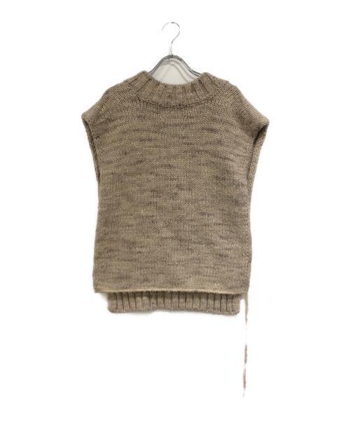Maison Margiela（メゾンマルジェラ）Maison Margiela (メゾンマルジェラ) ニットベスト ブラウン サイズ:SIZE Sの古着・服飾アイテム