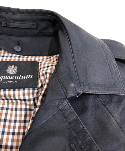 Aquascutum（アクアスキュータム）Aquascutum (アクアスキュータム) ライナー付トレンチコート ネイビー サイズ:SIZE 8の古着・服飾アイテム