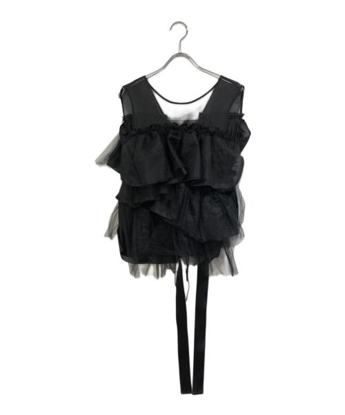 MAISON SPECIAL（メゾンスペシャル）MAISON SPECIAL (メゾンスペシャル) チュールブラウス ブラック サイズ:Freeの古着・服飾アイテム