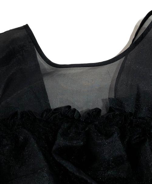 MAISON SPECIAL（メゾンスペシャル）MAISON SPECIAL (メゾンスペシャル) チュールブラウス ブラック サイズ:Freeの古着・服飾アイテム