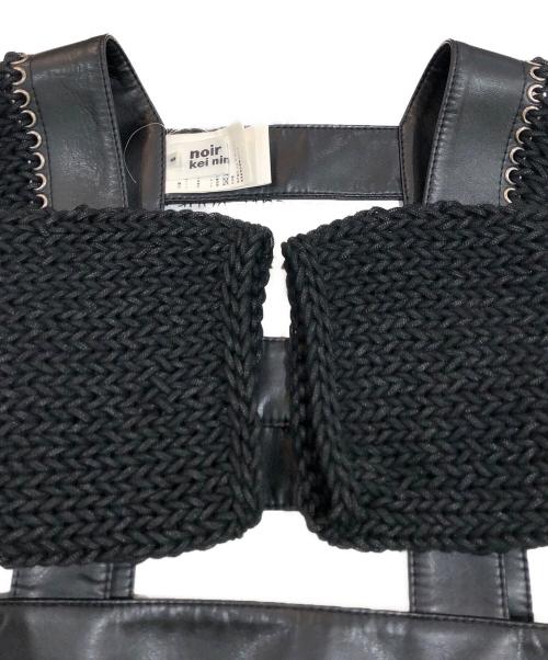 noir kei ninomiya（ノワール ケイ ニノミヤ）noir kei ninomiya (ノワール ケイ ニノミヤ) ハーネスニットトップス ブラック サイズ:SIZE Sの古着・服飾アイテム