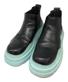 BOTTEGA VENETA（ボッテガベネタ）の古着「タイヤブーツ」｜ブラック