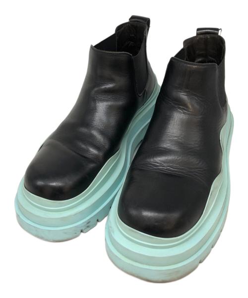 BOTTEGA VENETA（ボッテガベネタ）BOTTEGA VENETA (ボッテガベネタ) タイヤブーツ ブラック サイズ:SIZE 42の古着・服飾アイテム