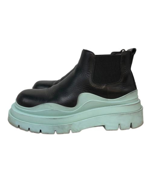 BOTTEGA VENETA（ボッテガベネタ）BOTTEGA VENETA (ボッテガベネタ) タイヤブーツ ブラック サイズ:SIZE 42の古着・服飾アイテム