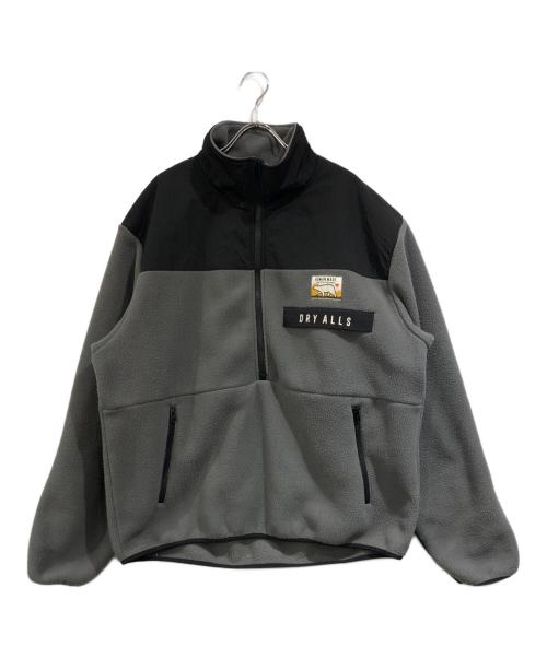 HUMAN MADE（ヒューマンメイド）HUMAN MADE (ヒューマンメイド) FLEECE HALF-ZIP JACKET グレー サイズ:SIZE XLの古着・服飾アイテム
