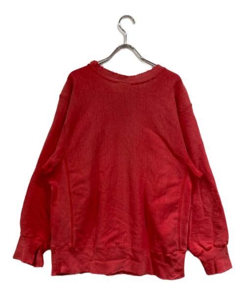 Champion REVERSE WEAVE（チャンピオン リバース ウィーブ）Champion REVERSE WEAVE (チャンピオン リバース ウィーブ) 80’Ｓクルーネックスウェット レッド サイズ:SIZE Lの古着・服飾アイテム