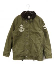 MOMOTARO JEANS（桃太郎ジーンズ）の古着「N-1 デッキジャケット」｜カーキ