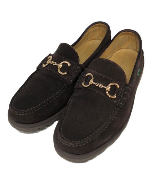PARABOOT（パラブーツ）PARABOOT (パラブーツ) スウェードビットローファー ブラウン サイズ:SIZE 9の古着・服飾アイテム