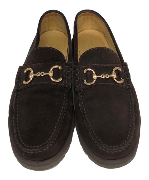 PARABOOT（パラブーツ）PARABOOT (パラブーツ) スウェードビットローファー ブラウン サイズ:SIZE 9の古着・服飾アイテム