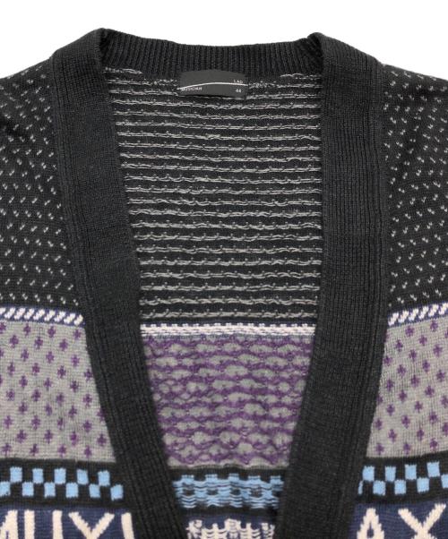 LAD MUSICIAN（ラッドミュージシャン）LAD MUSICIAN (ラッドミュージシャン) FAIR ISLE KNIT CARDIGAN ブラック サイズ:SIZE 44の古着・服飾アイテム