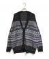 LAD MUSICIAN（ラッドミュージシャン）の古着「FAIR ISLE KNIT CARDIGAN」｜ブラック