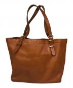 SLOWスロウ）の古着「レザートートバッグ」｜キャメル