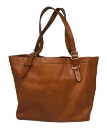 SLOW（スロウ）の古着「レザートートバッグ」｜キャメル