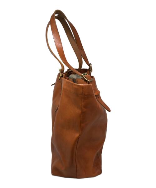 SLOW（スロウ）SLOW (スロウ) レザートートバッグ キャメルの古着・服飾アイテム