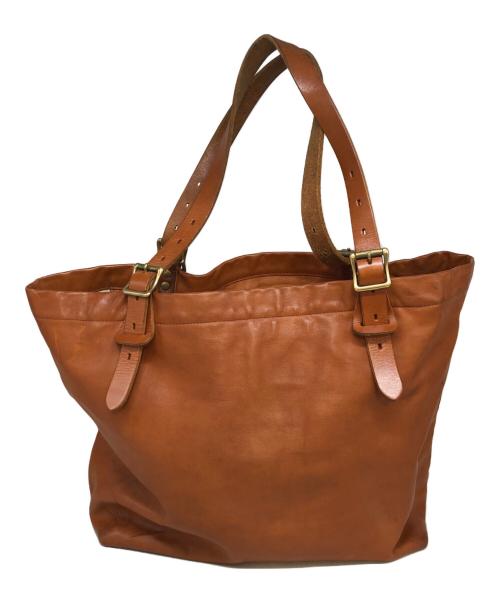 SLOW（スロウ）SLOW (スロウ) レザートートバッグ キャメルの古着・服飾アイテム