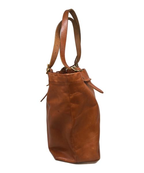SLOW（スロウ）SLOW (スロウ) レザートートバッグ キャメルの古着・服飾アイテム