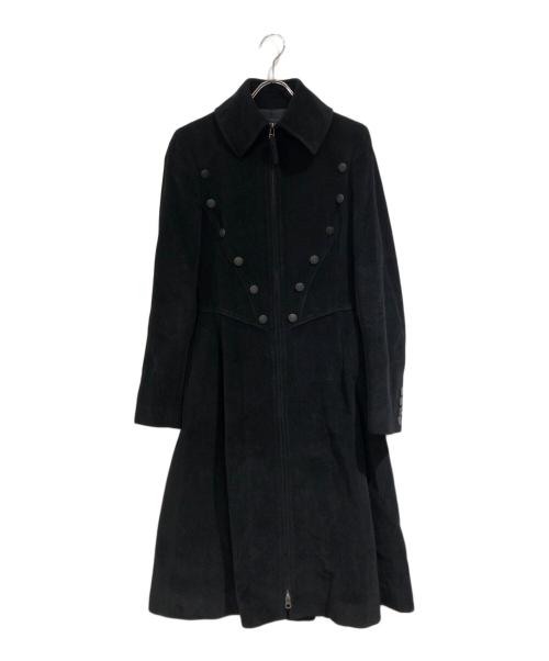 Jean Paul GAULTIER（ジャンポールゴルチェ）Jean Paul GAULTIER (ジャンポールゴルチェ) アンゴラウールロングコート ブラック サイズ:38の古着・服飾アイテム