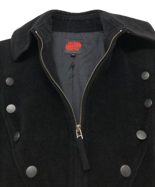 Jean Paul GAULTIER（ジャンポールゴルチェ）Jean Paul GAULTIER (ジャンポールゴルチェ) アンゴラウールロングコート ブラック サイズ:38の古着・服飾アイテム